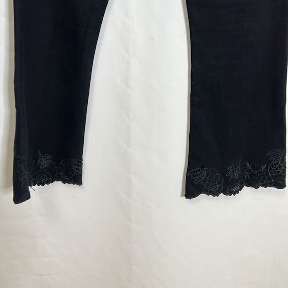 FRAME DEMIN LE CROP MINI BLACK JEANS SIZE 26 - Picture 4 of 7